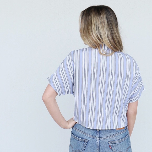 blue striped top - Picture 5 of 5